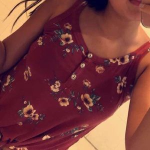 Floral tank top from Tillys (used)